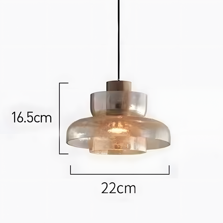 Modern Glass Double Head Pendant Light | Kalsten
