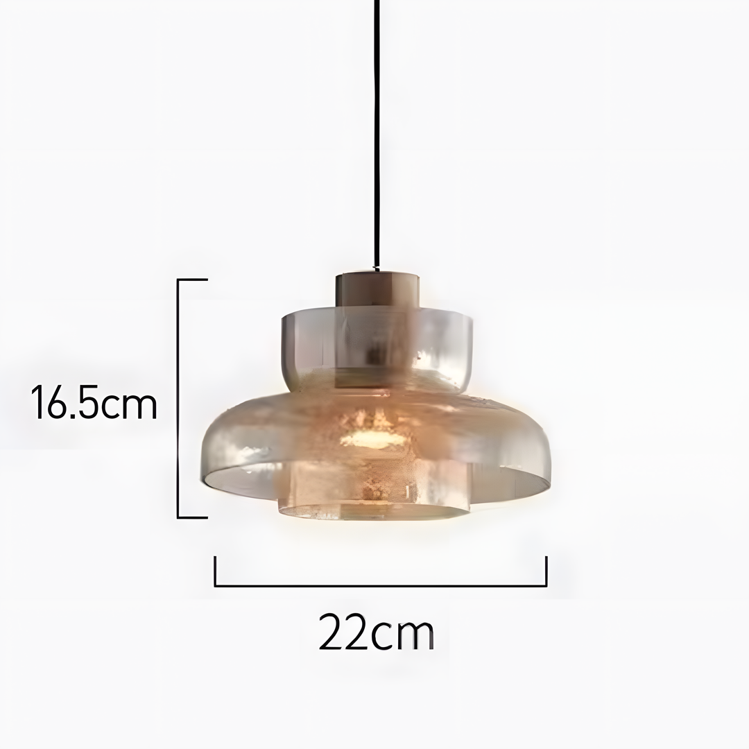 Modern Glass Double Head Pendant Light | Kalsten