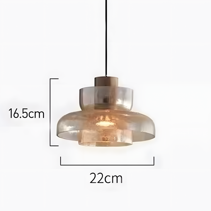 Modern Glass Double Head Pendant Light | Kalsten