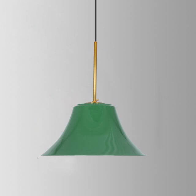 Kalsten | RetroDome Industrial Vintage Pendant Light | Green Iron Dome Design | Single Light | Rustic Ceiling Lighting