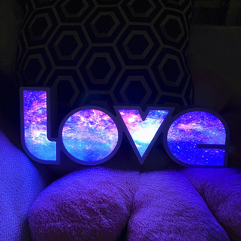 Modern Art Deco waterproof PS LOVE letters LED table lamp for the bedroom | Kalsten