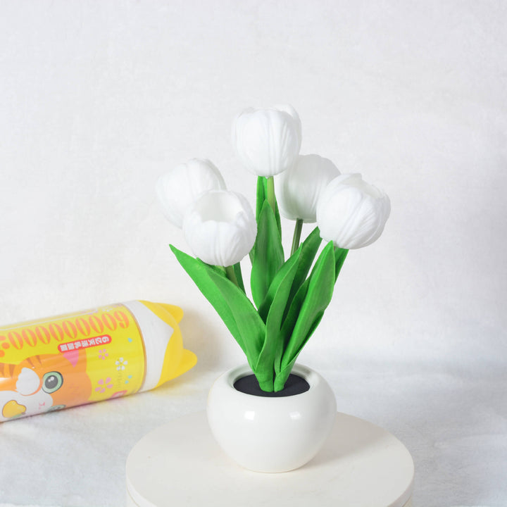 Kalsten | Modern Creative Simulation Tulip Peony LED Night Light Table Lamp