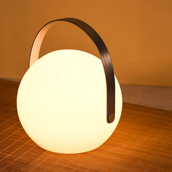 Modern Simplicity Plastic Round Square Hand LED Table Lamp For Outdoor Patio | Kalsten
