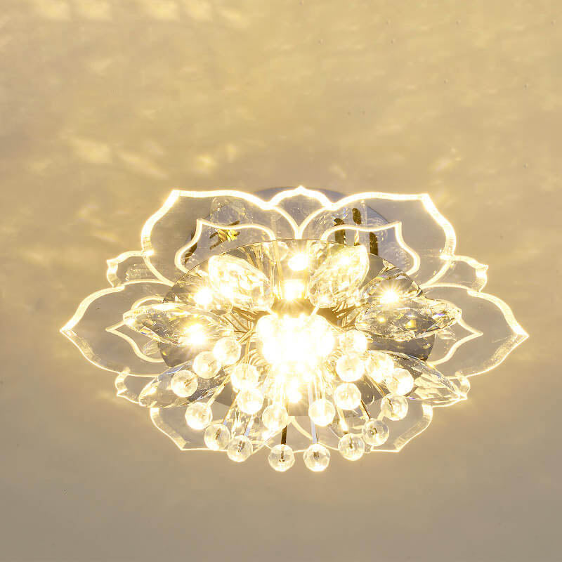 Kalsten GlowPetal | LED Crystal Ceiling Light | Flower Shaped, RGB Color Changing & Energy Efficient