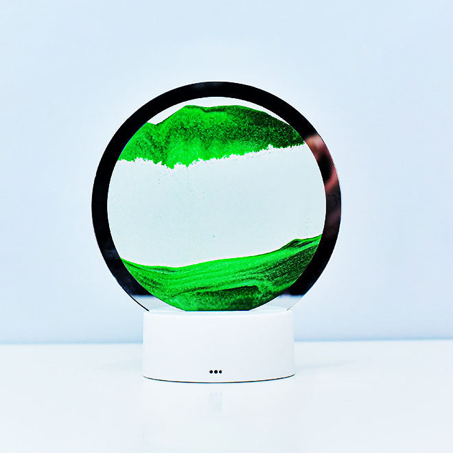 Creative Round Hourglass Quicksand 3D LED Night Light Table Lamp | Kalsten