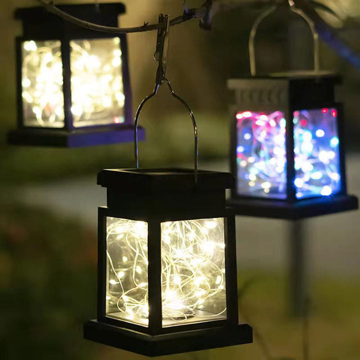 Modern Minimalist Solar Rectangular Iron Glass LED Outdoor Light For Garden | Kalsten