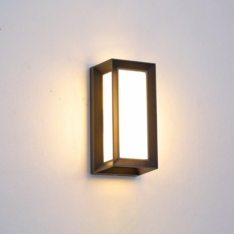 Modern Creative Geometry Aluminum Outdoor Waterproof LED Wall Sconce Lamp | Kalsten