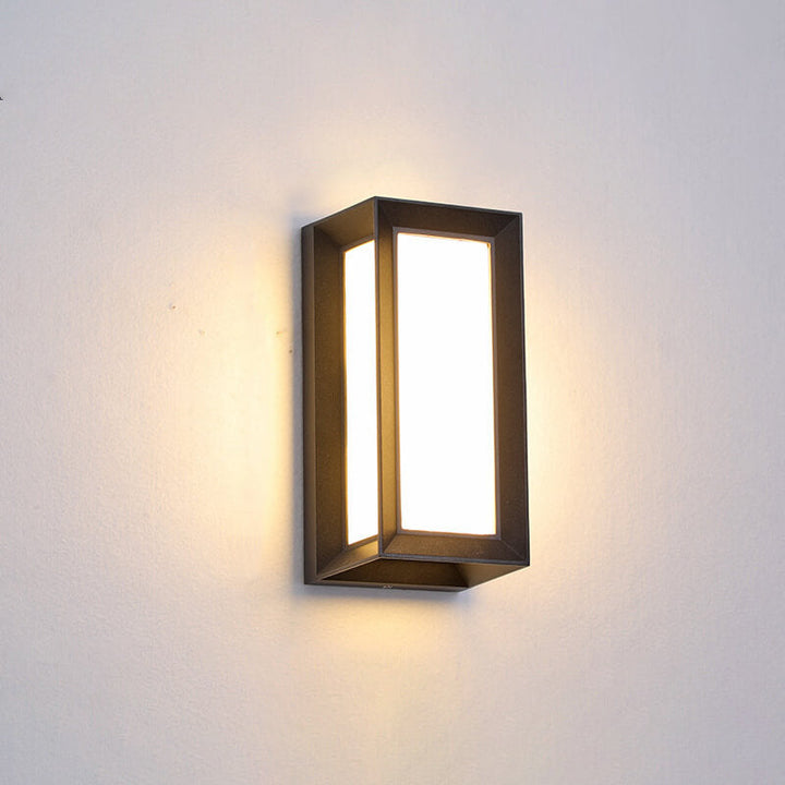 Modern Creative Geometry Aluminum Outdoor Waterproof LED Wall Sconce Lamp | Kalsten