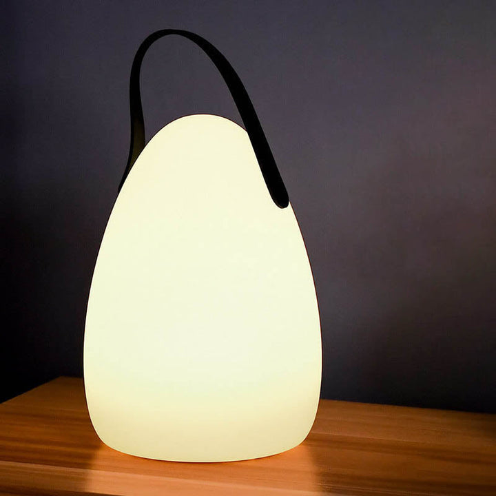 Modern Simplicity Plastic Round Square Hand LED Table Lamp For Outdoor Patio | Kalsten