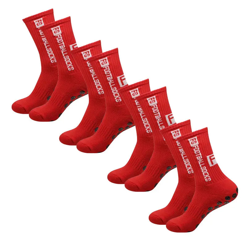 Skanto | 4 Pairs Football Socks Sports Grip Rubber Sole Socks