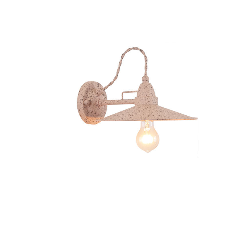 Contemporary Industrial Waterproof Metal Plate Bowl 1-Light Wall Sconce Lamp For Outdoor Patio | Kalsten