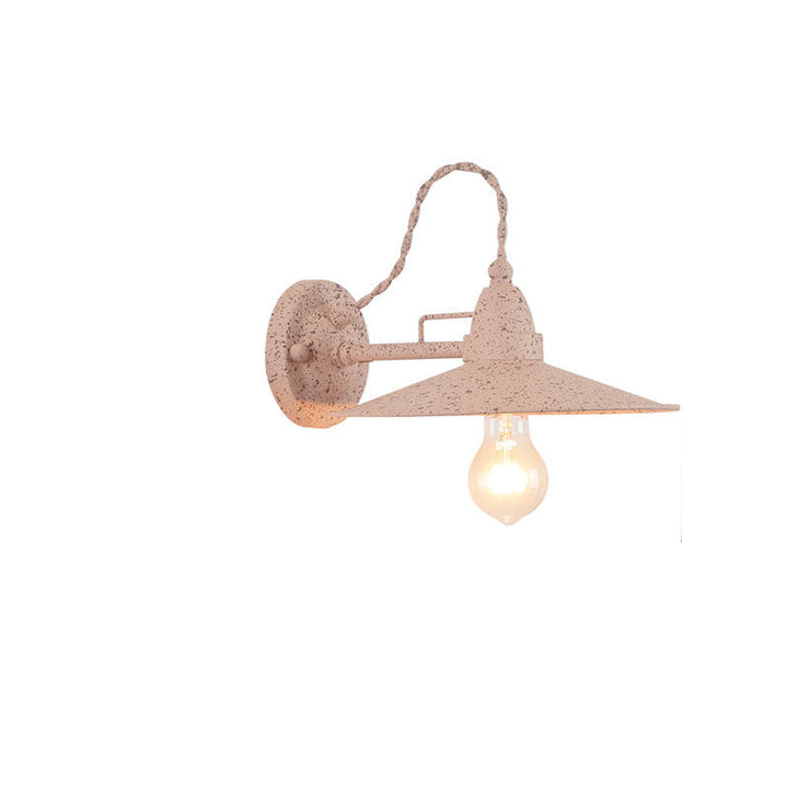 Contemporary Industrial Waterproof Metal Plate Bowl 1-Light Wall Sconce Lamp For Outdoor Patio | Kalsten