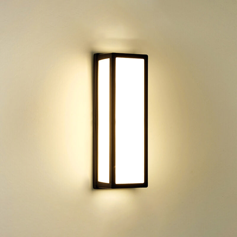 Modern Creative Geometry Aluminum Outdoor Waterproof LED Wall Sconce Lamp | Kalsten