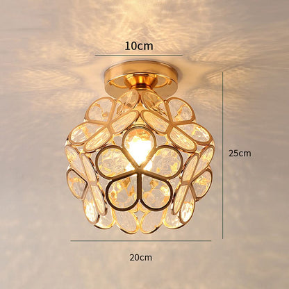 Skanto | Flowers Style Glass Ceiling Lamp