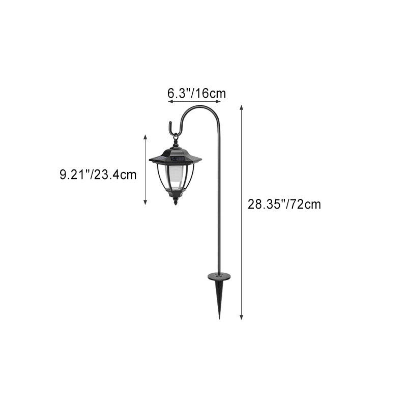Traditional Farmhouse Waterproof Solar Lanterns Plastic Ground Plug LED Landscape Light For Garden | Kalsten