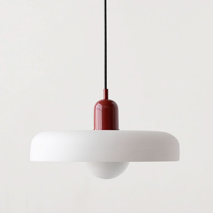 Bauhaus Coloured Glass Pendant Lamp