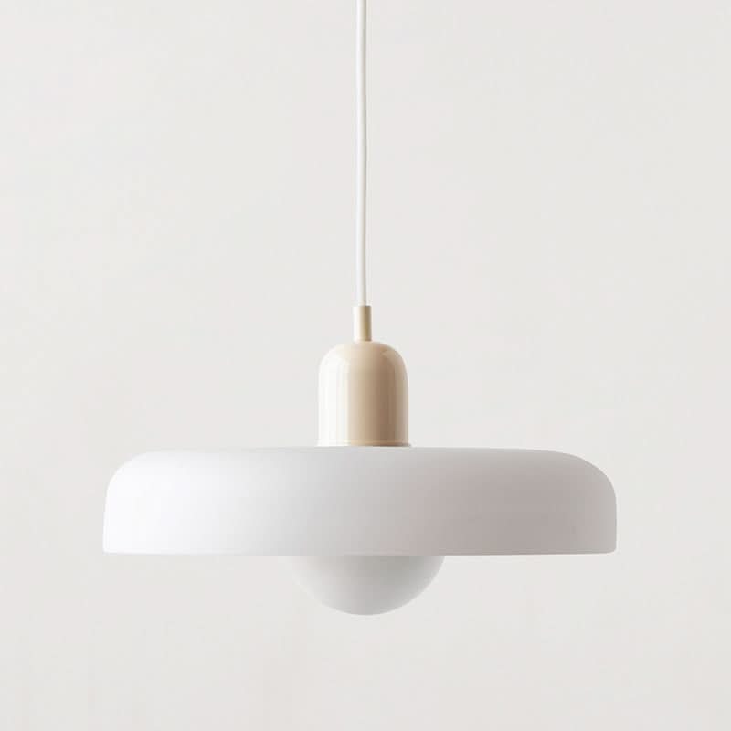 Bauhaus Coloured Glass Pendant Lamp