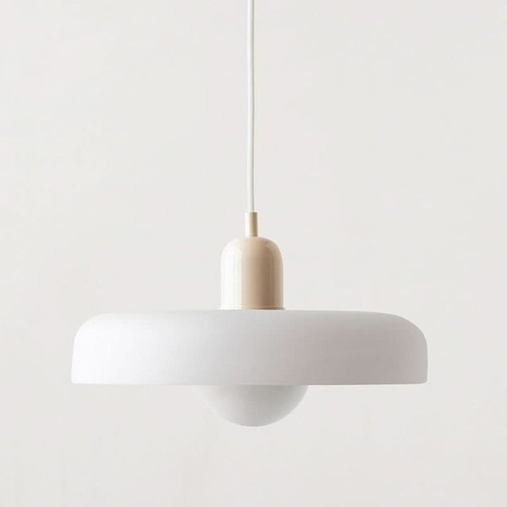 Bauhaus Coloured Glass Pendant Lamp