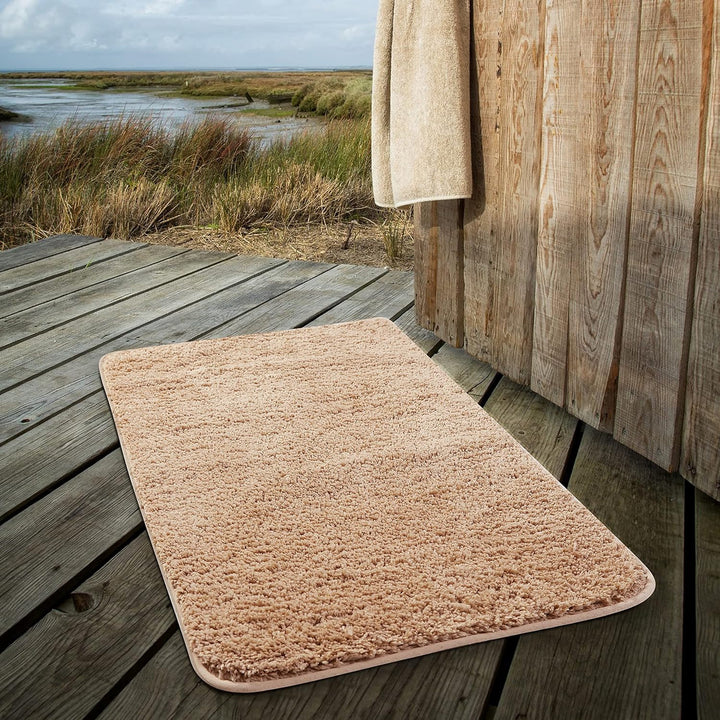 Kalsten | PlushHaven Bath Mat – Ultra Soft Microfiber Non-Slip Mat with Quick Water Absorption