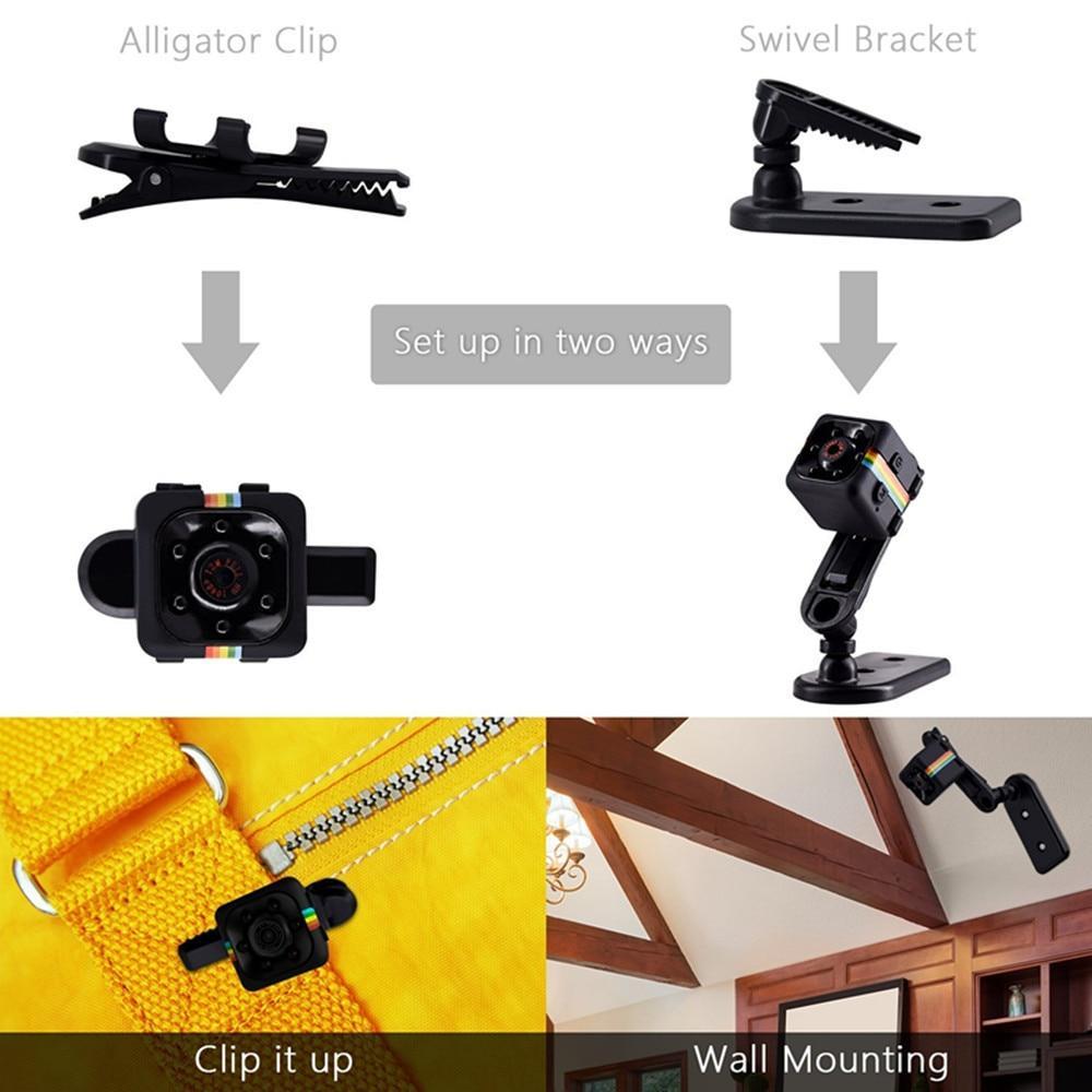 Skanto | Mi Kamera HD 1080P Mini Camera Sensor Night Vision Camcorder Micro Video Camera DVR DV Motion Recorder Camcorder SQ 11