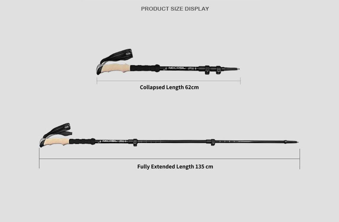 Skanto | Joint-friendly trekking poles with anti-shock system made of carbon