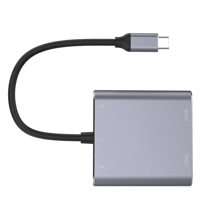 Kalsten | 4 in 1 Type-C to Dual HDMI + USB + Type-C HUB Adapter