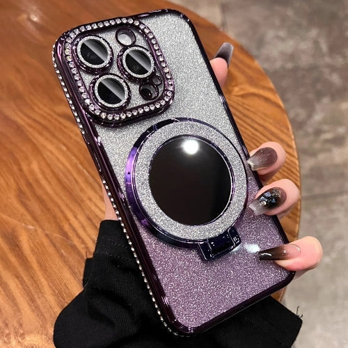 Kalsten | Phone Case with Mirror Magnetic Stand Glitter
