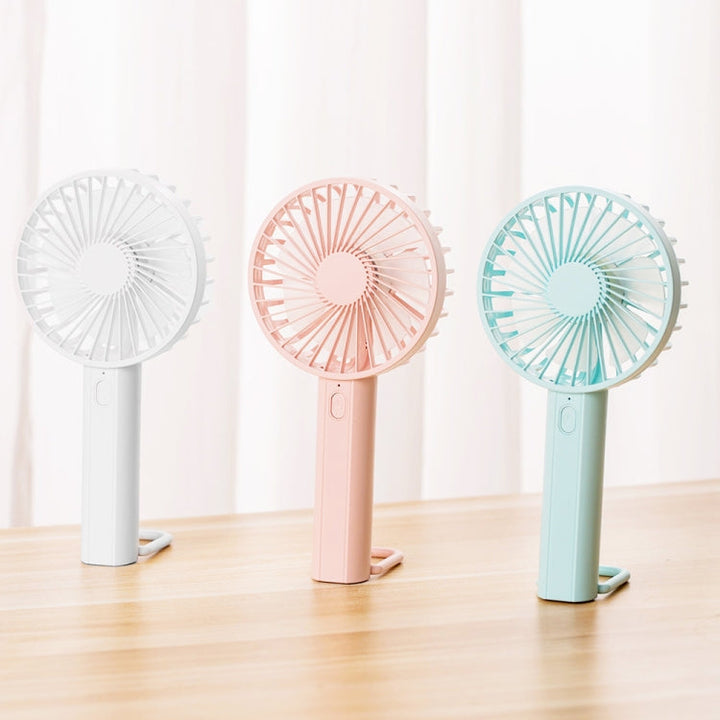 F35 With Hanging Hole Rechargeable Cooling Fan Powerful Handheld Fan 1200mAh Desk Fan(Pink) | Kalsten