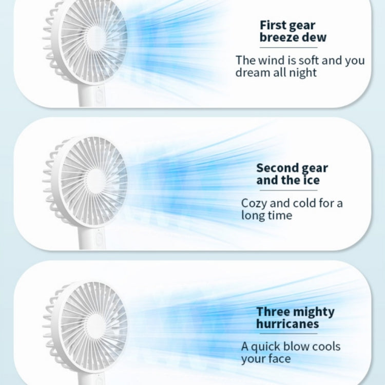 F35 With Hanging Hole Rechargeable Cooling Fan Powerful Handheld Fan 1200mAh Desk Fan(Pink) | Kalsten