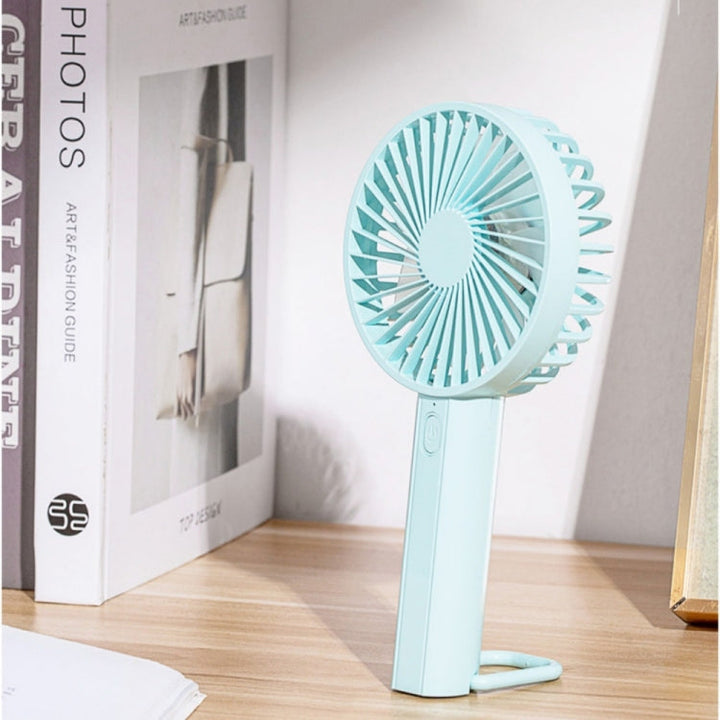 F35 With Hanging Hole Rechargeable Cooling Fan Powerful Handheld Fan 1200mAh Desk Fan(Pink) | Kalsten