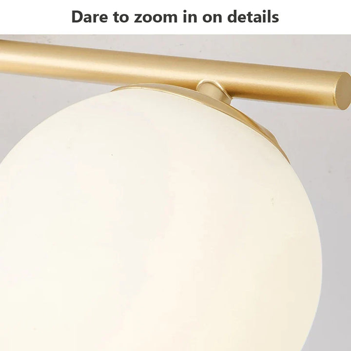 Modern Nordic LED Ceiling Light – Gold Iron and Glass Lamp for Corridor, Aisle, Cloakroom, Balcony, and Bedroom | Kalsten