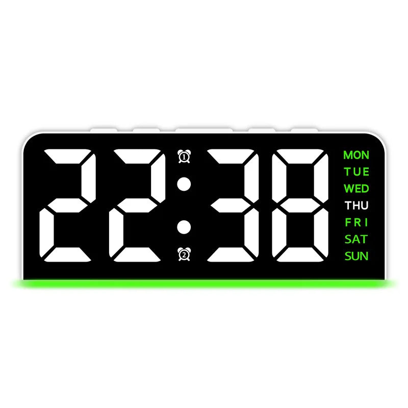 Modern LED Every Week Display Nightlight Alarm Clock | Karnz