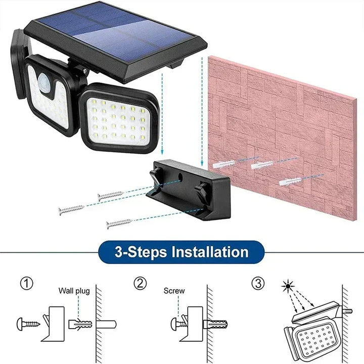 Power Save Motion Activated Outdoor Solar Lamp | Kalsten