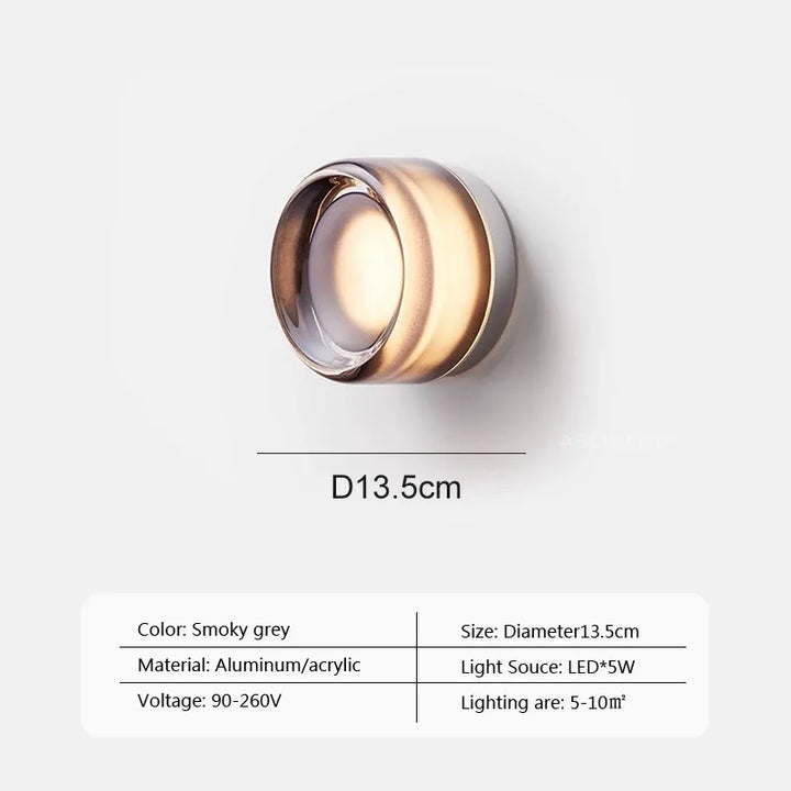 Modern LED Wall Lamp Amber Jelly | Kalsten