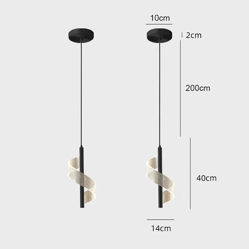 Nordic LED Pendant Light – Modern Hanging Lamp for Living Room, Bedroom, Dining Table, and Aisle – Gold Acrylic Shade, Indoor Home Decoration | Kalsten
