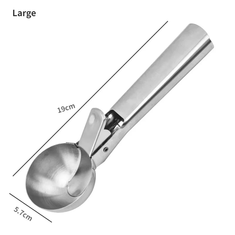 Kalsten | Scoop Ice Cream Scoop Stainless Steel | Robust & Dishwasher Safe | For small & large scoops | Smooth Handle