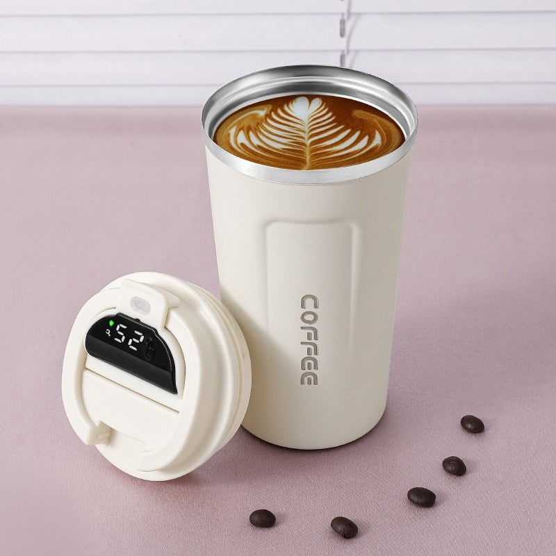 LED Temperature Display Smart Thermos Coffee Mug | Kalsten