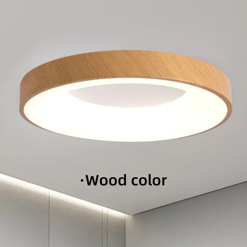 Modern Macaron LED Ceiling Light – Adjustable Circular Design with Remote Dimming for Bedroom, Living Room, and Corridor | Kalsten