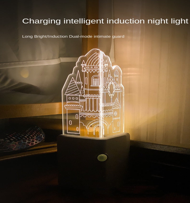 3D LED Rechargeable Wall Night Lamp | Kalsten