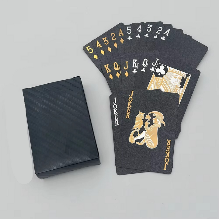 Kalsten | Luxury Black & Gold Waterproof Poker Playing Cards