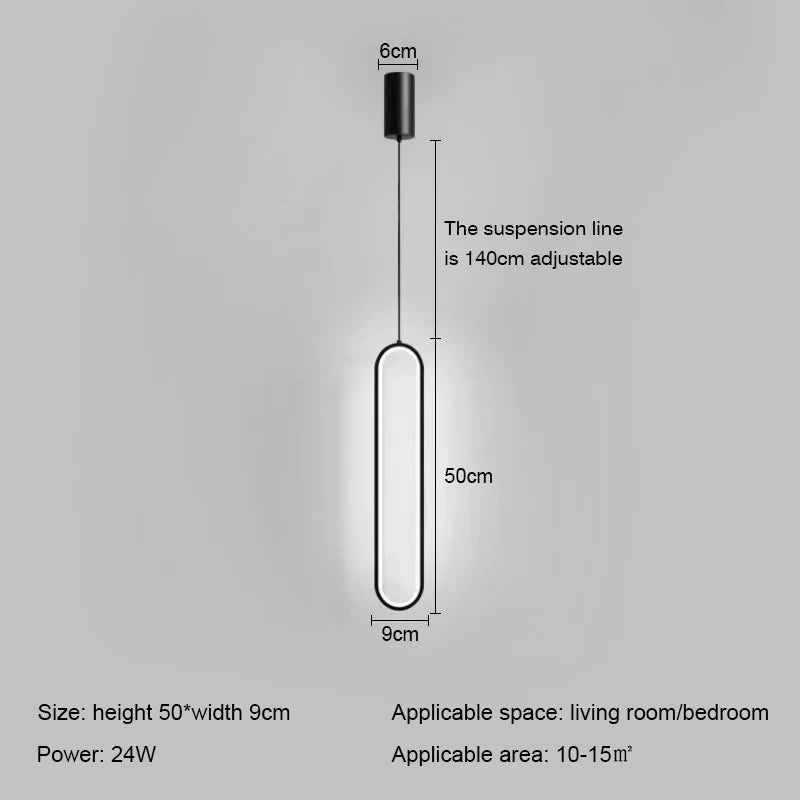 Modern LED Ring Pendant Light | Nordic Luxury Chandelier for Living Room, Bedroom, and Bar | Kalsten