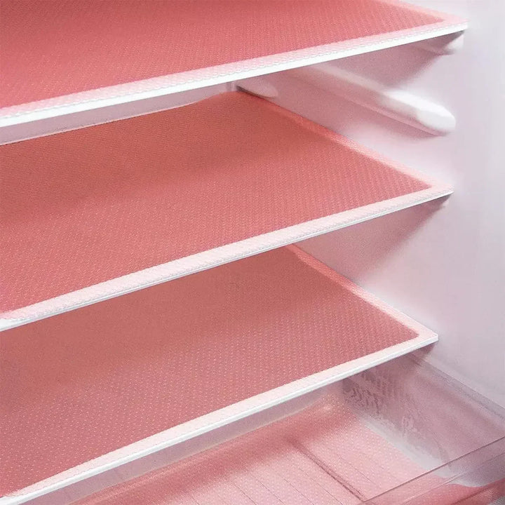 Kalsten | FridgeGuard 4-piece set fridge mats | EVA material | Washable, mold resistant & anti-oil | For fridge, drawers & shelves