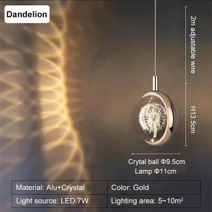 Romantic Crystal Rotating Mood LED Lights | Kalsten