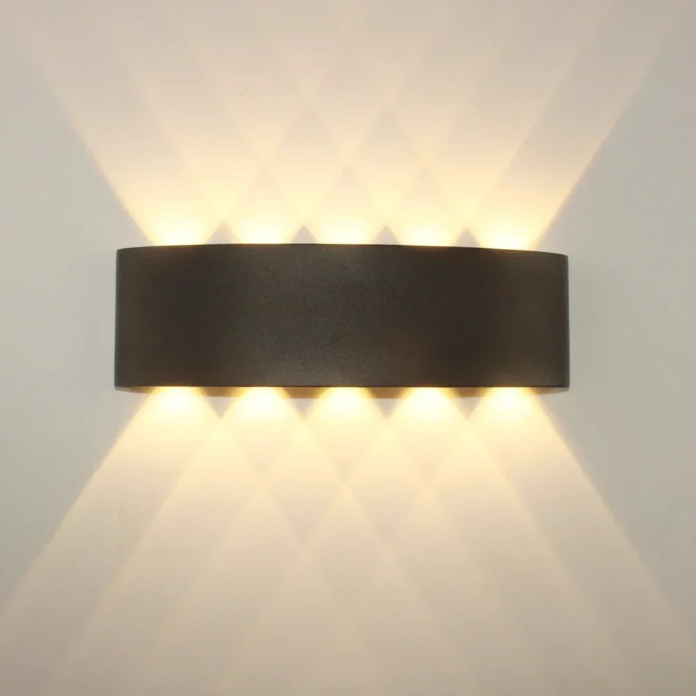Body Motion Sensor Wall Light Waterproof Outdoor LED Wall Sconce Up Down Glowing Lamps Garden Yard Induction Corridor Wall Lamp | Kalsten