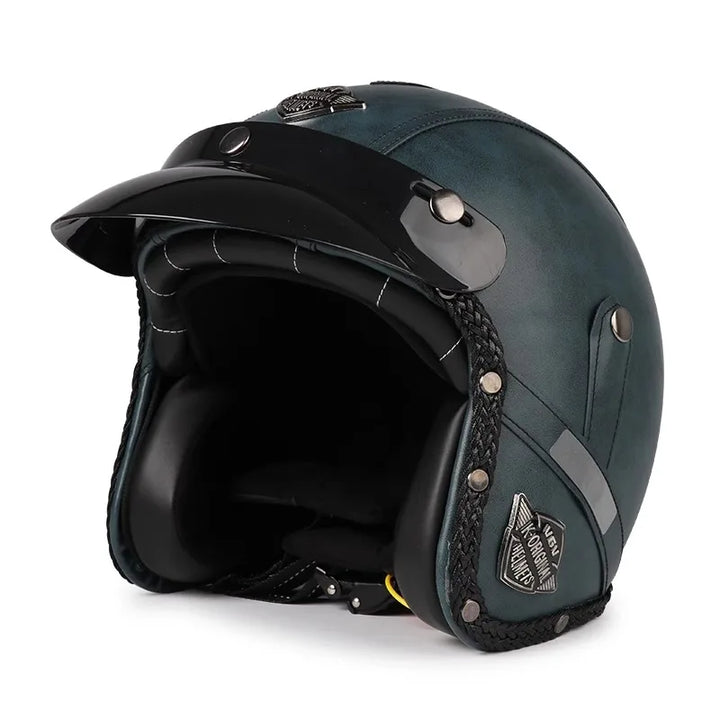 Kalsten | Retro Motorcycle Helmet – Kael – (Open Face 3/4)