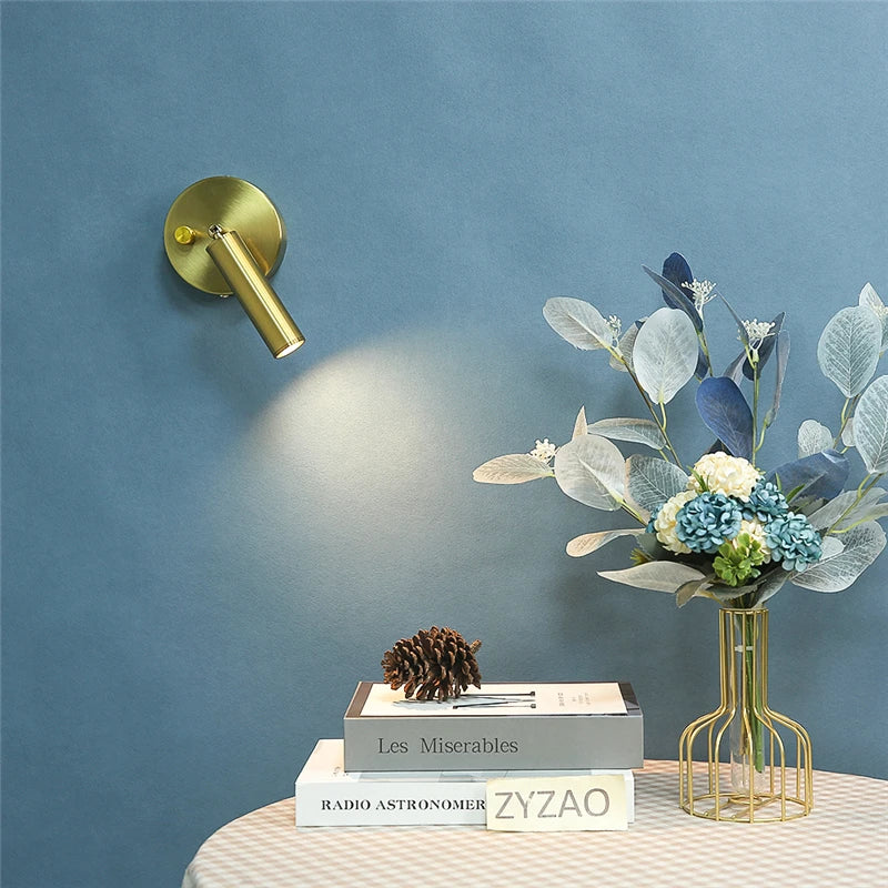 Modern Folding LED Wall Lamp with Switch – Adjustable Reading Spotlight for Bedroom, Study, and Living Room | Kalsten