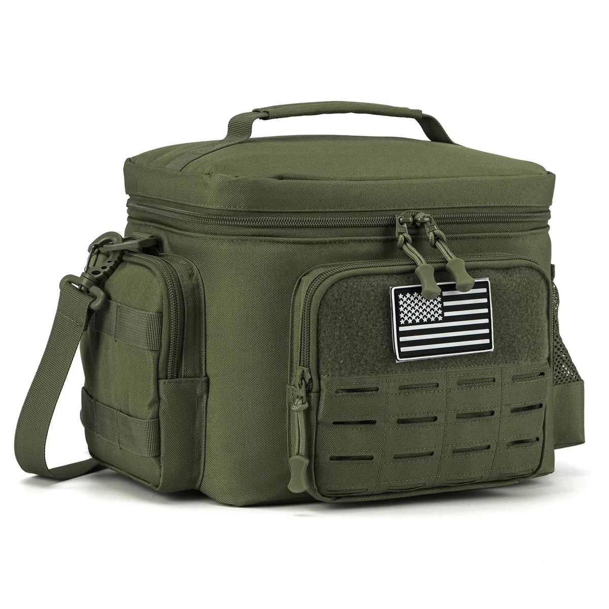 Skanto | Men's Military Tactical Lunch Box - Rugged, Leak-Proof, Insulated Thermal Cooler Bag for Work, Camping, Picnic Meals