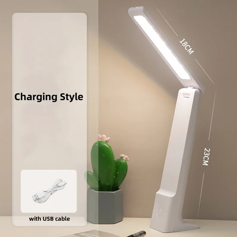Lumora LED Table Lamp | Dimmable & Touch Control | 3 Light Colors | Battery 20h | White/Pink/Blue | Kalsten