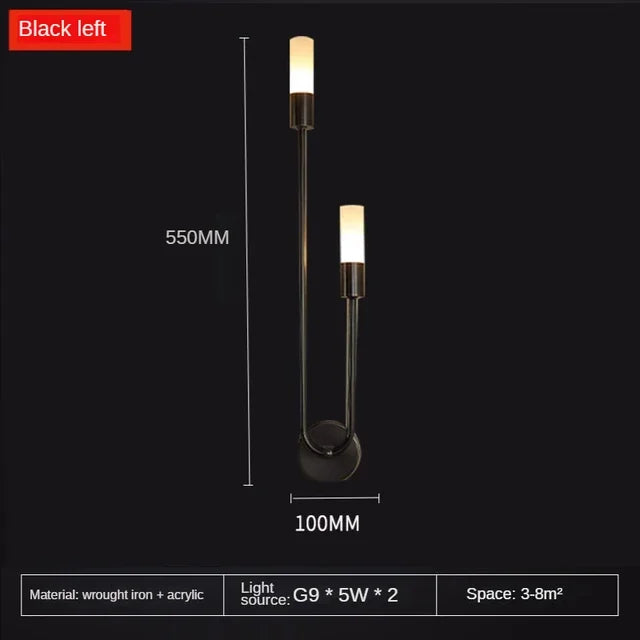Modern Gold LED Wall Light – Nordic Sconce for Living Room, Bedroom, Kitchen, and Hallway Décor | Kalsten