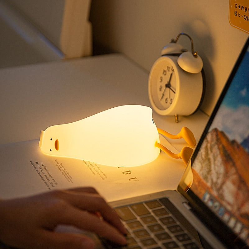 Lazy Flat Duck Atmosphere Night Lamp | Kalsten